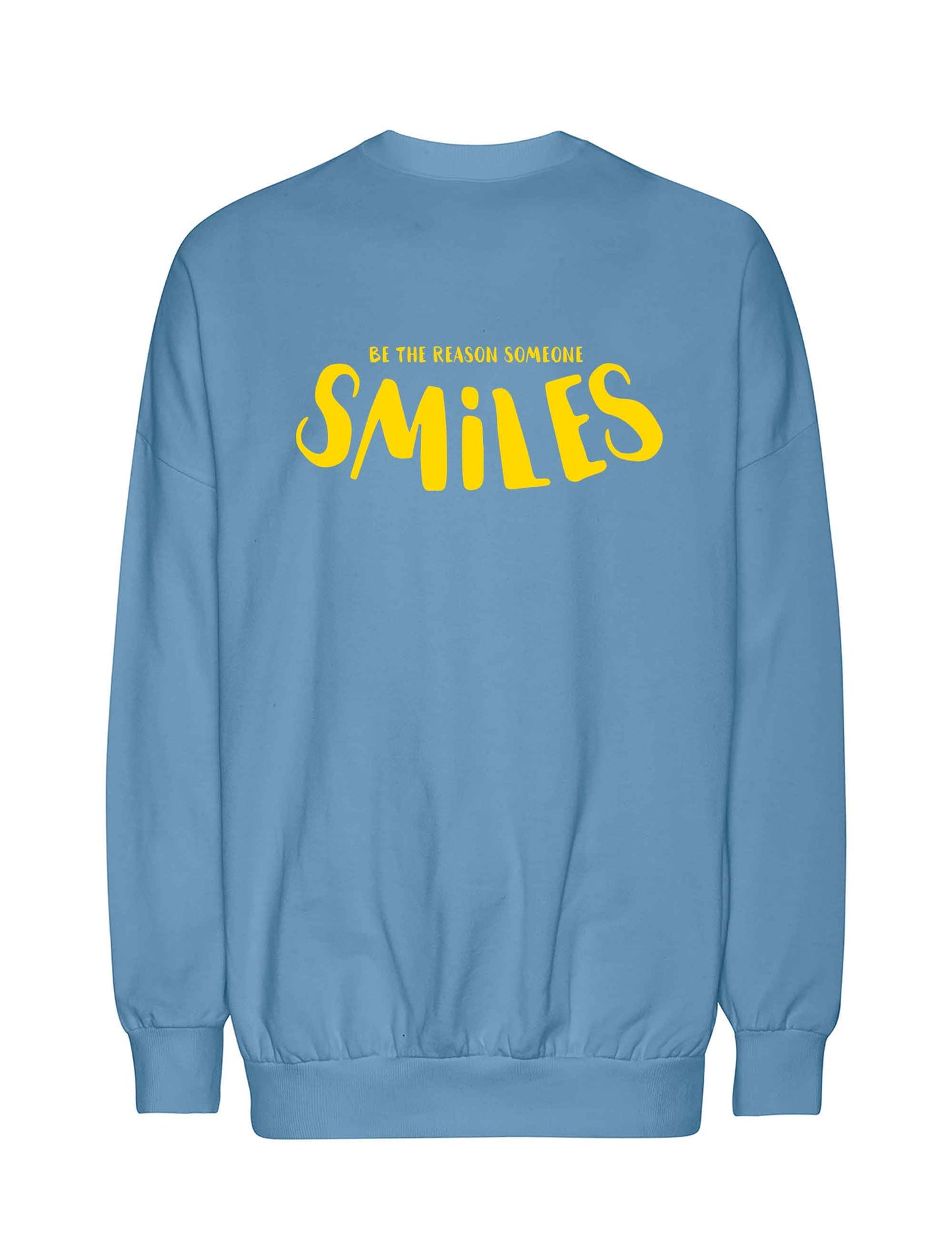 Gemütlicher Oversized-Hoodie in lässigem Design mit BE THE REASON SOMEONE SMILES Print auf dem Rücken
