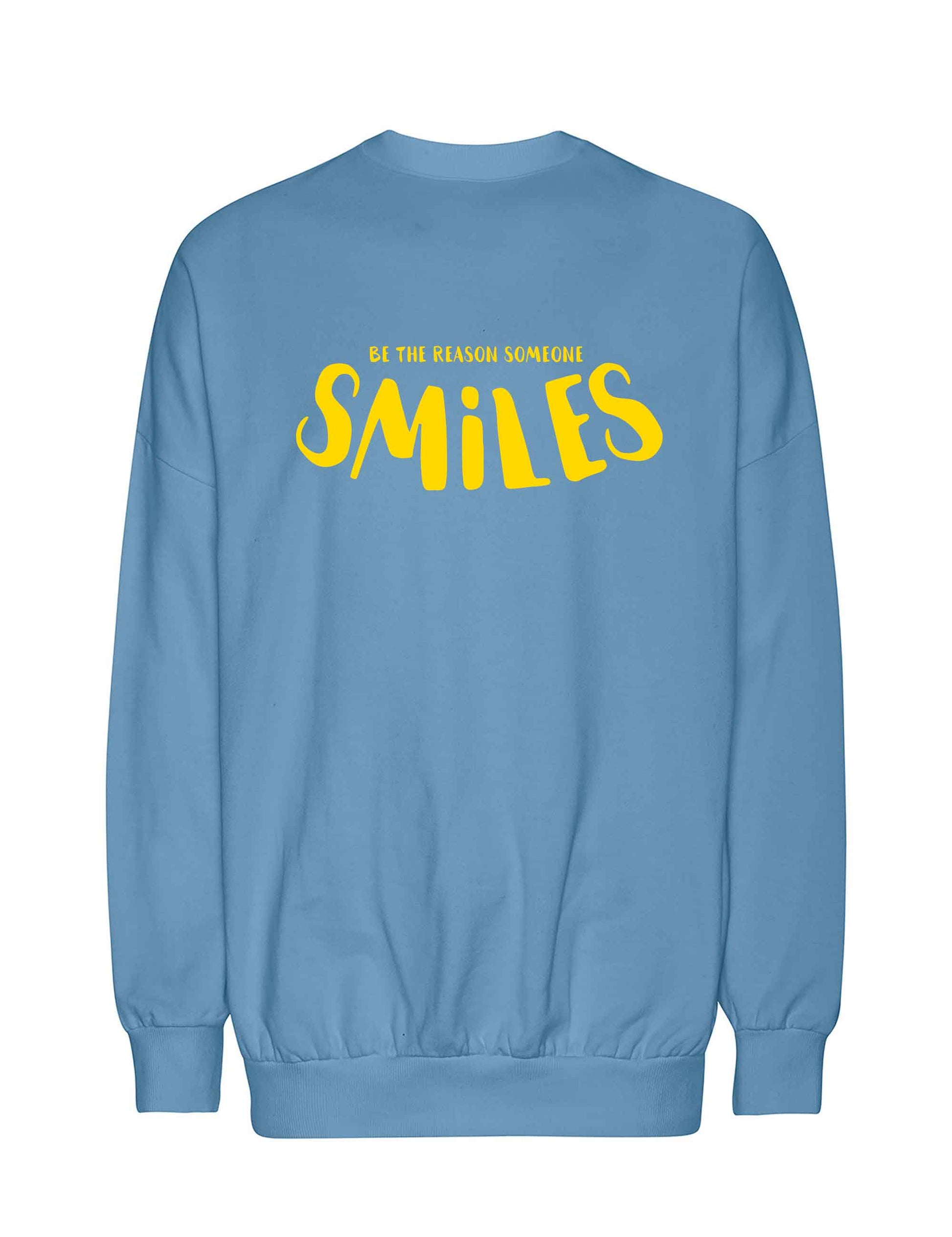 Gemütlicher Oversized-Hoodie in lässigem Design mit BE THE REASON SOMEONE SMILES Print auf dem Rücken